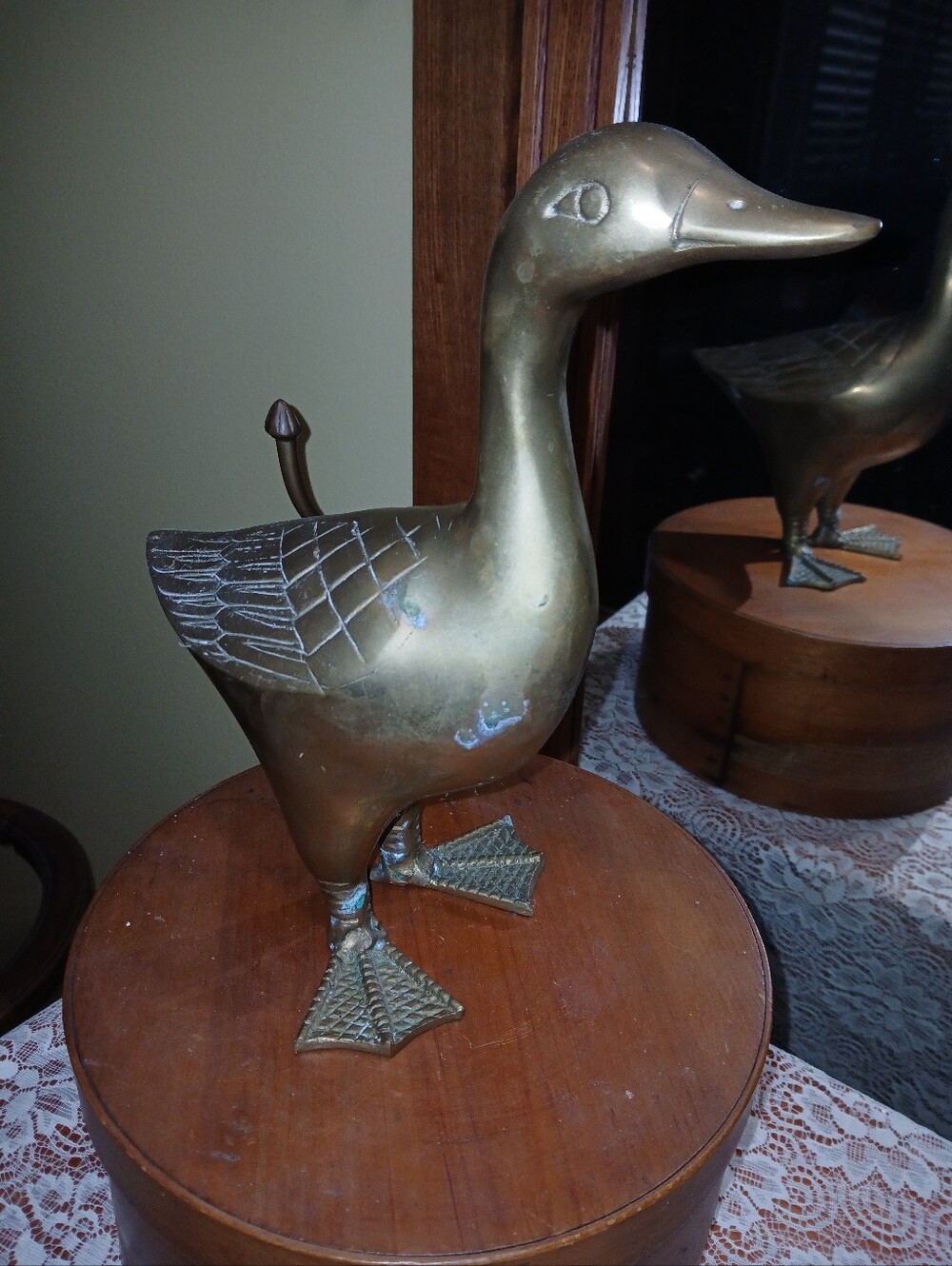 Vintage Brass Duck Decoy Figurine - Picture 3 of 10